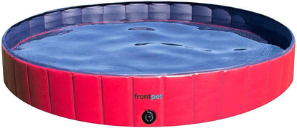 XL Foldable Dog Pool - 60" Width Swimming Pools for Large Dogs, Kiddie Pool & Dog Bath Tub, Non-Slip Scratch Resistant Hard Plastic Shell Dog Pool, Portable Pet Pool for Dogs, Pets & Kids